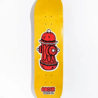 Roger Hydrant Shaped 8.6" Brown Skateboard Deck