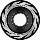 BONES WHEELS ATF Rough Rider Skateboard Wheels ETERNAL FLAME 56MM ROUGH RIDERS 80A BLK 1 set
