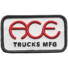 ACE Skateboard Trucks RINGS BLACK/RED/WHITE PATCH