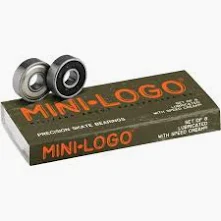 Mini Logo Skateboard Bearings Series 3 8mm 8pks.