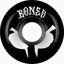 Bones Wheels Original Formula 54mm V4 Wides 100A Black Skateboard Wheels