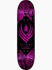 Powell Peralta Skeleton Foil Pink FLIGHT Skateboard Deck - 8" K26