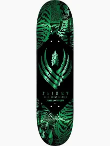 Powell Peralta Skeleton Green Foil FLIGHT Skateboard Deck 8.5" K26