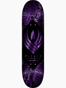 Powell Peralta Skeleton Purple Foil FLIGHT Skateboard Deck - 9.0" K26
