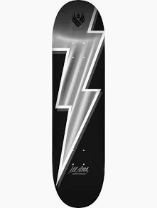 Powell Peralta Mike Vallely Lightning Bolt FLIGHT Skateboard Deck Silver Foil - 8.75 x 32.33