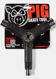 PIG TRI-SOCKET THREADER SKATE TOOL BLACK