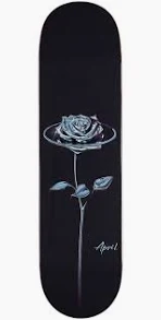 APRIL TEAM CHROME ROSE BLACK DECK 8.50