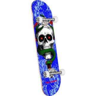 Powell Peralta Skull & Snake Birch Complete Skateboard Blue - 8.25 X 31.95