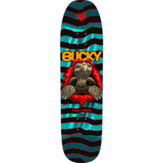 Powell Peralta Pro Bucky Lasek Tortoise FLIGHT Turquoise Foil Skateboard Deck - 8.62 x 32.2
