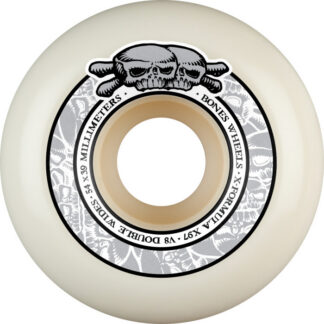 BONES WHEELS X-Formula Skateboard Wheels Double Wides V8 54mm X97 1 set White