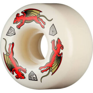Powell Peralta Nano Rats 93A - AV4 Asymmetrical Shape - Medium Ride Patch - 52mm x 34mm 93A AV4 Skateboard Wheels 1 set