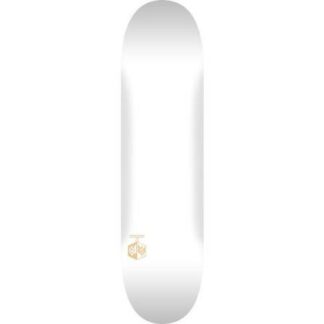 MINI LOGO DETONATOR 15 SKATEBOARD DECK 244 K20 SOLID WHITE - 8.5 x 32.08