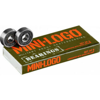 Mini Logo Skateboard Bearings Series 3 8mm POP 10 8pks.