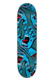 Santa Cruz Crowded Hand 8.25in x 31.83in Skate Deck