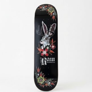 Ram Skateboards Black Jackalope 8.5" Skateboard Deck