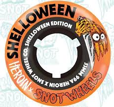 SNOT X HEROIN BOOGERTHANE SHELLOWEEN ORANGE/BLACK CORE 53MM 99A Wheels