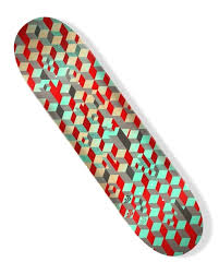 MINI LOGO PATTERN BLOCKS SKATEBOARD DECK 242 K20 - 8 x 31.45