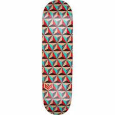 MINI LOGO PATTERN TRI SKATEBOARD DECK 191 K16 MINI - 7.5 X 28.65